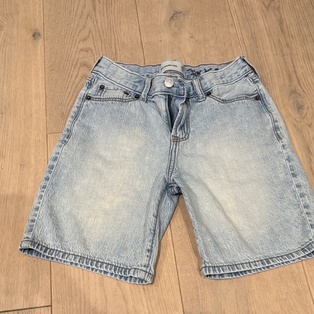Light Blue Denim Shorts boys Abercrombie